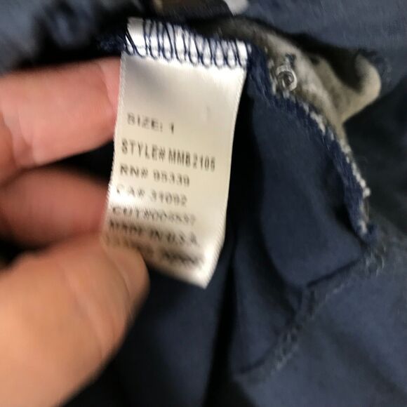 Standard James Perse Jacket Women's Size 1 Blue Cotton Zip Long Sleeve - Picture 7 of 9